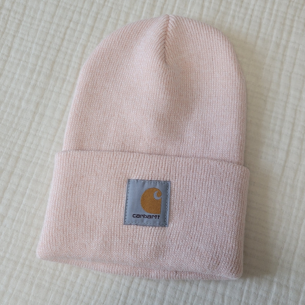NWOT Carhartt Knit Cuffed Beanie Pastel Pink OS